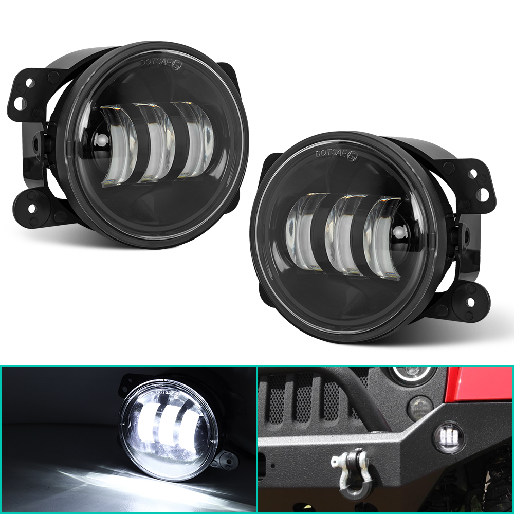 Model Kit Dodge Charger - ไฟตัดหมอก LED ทรงกลม 4 นิ้ว สำหรับรถออฟโรด