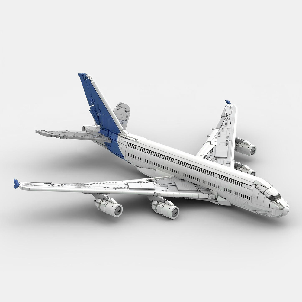 Model Kit Paint Set - ชุดของเล่นประกอบโมเดลเครื่องบิน MOC A380 สีโรงงาน รุ่นเครื่องบินพลเรือน ชุดบล็อกประกอบ