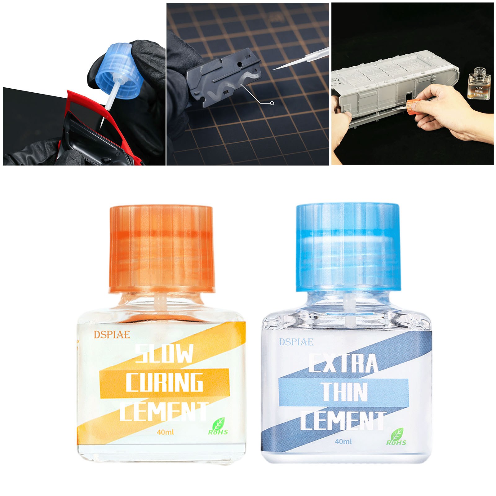 Model Kit Glue - กาวแห้งเร็ว DSPIAE ETC-01 ETC-02 แบบบางพิเศษ สำหรับงานโมเดล