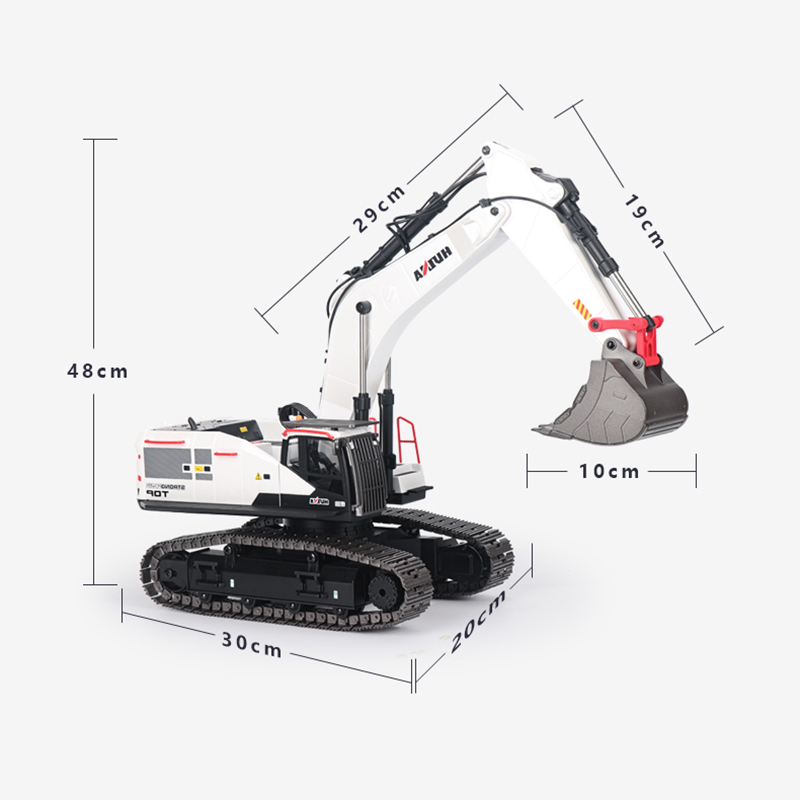Model Kit Excavator - รถขุด RC ขนาด 1/14 ยี่ห้อ HUINA