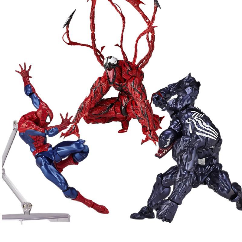 Model Kit Venom - ฟิกเกอร์เวนอมคาร์เนจ ชิ้นส่วนเปลี่ยนได้ ของเล่นสะสม ตุ๊กตาสไปเดอร์แมน ของตกแต่ง ของขวัญสำหรับเด็ก