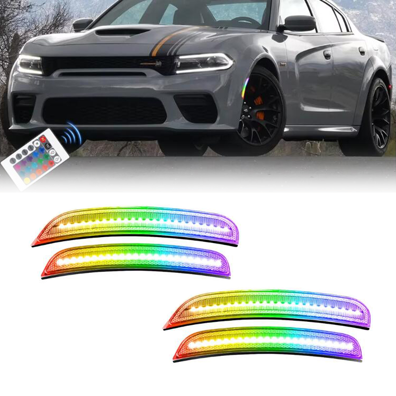 Model Kit Dodge Charger - ไฟเลี้ยวข้างแบบ LED RGB สำหรับรถ Dodge Charger