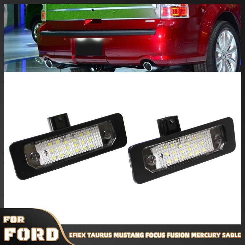 Model Kit Mustang - ไฟ LED ป้ายทะเบียนรถ1คู่สำหรับ Ford Mustang Focus