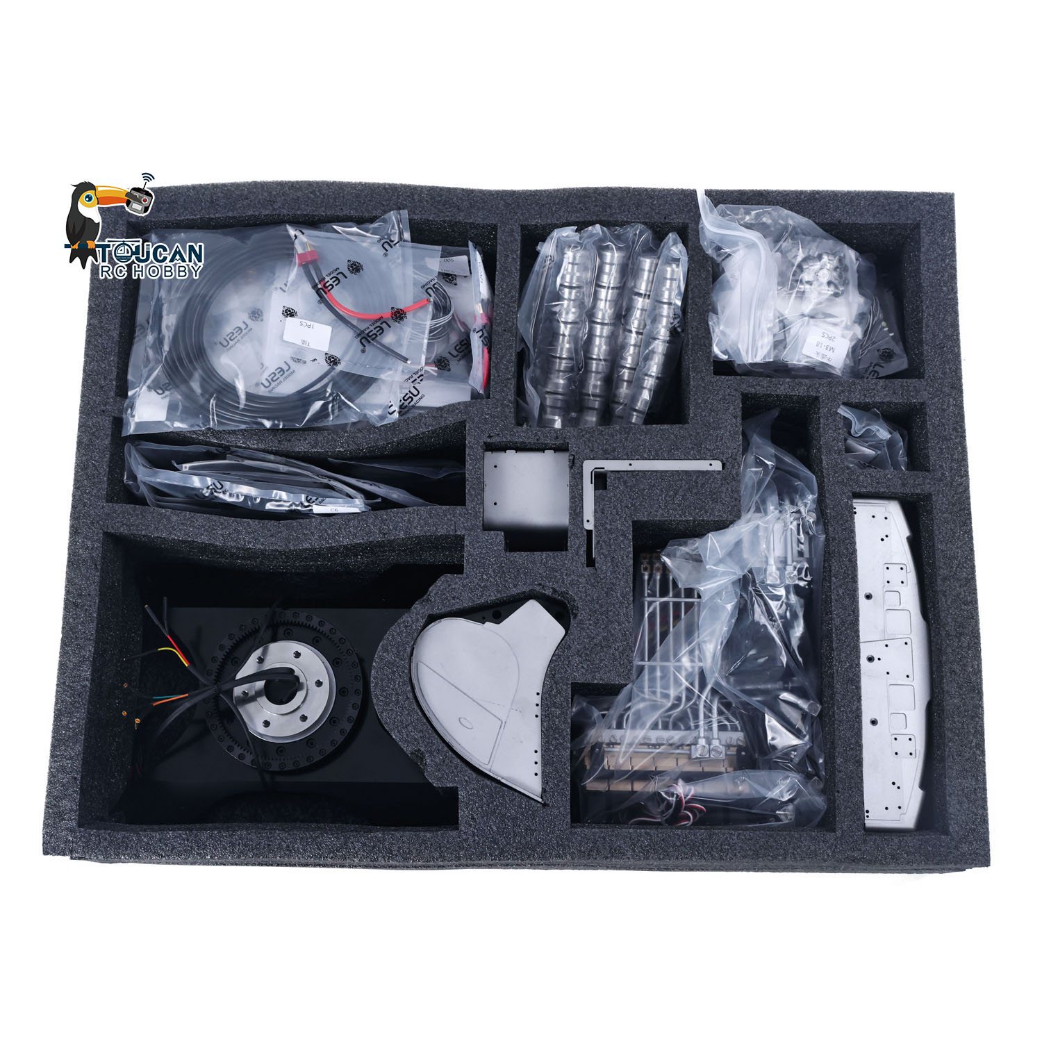 Model Kit Excavator - 1/14 LESU LR945 KIT RC รถขุดไฮดรอลิกโลหะ