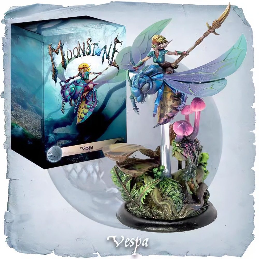 Model Kit Vespa - ชุดโมเดลเรซิ่น MoonStone Fairy Vespa แบบยังไม่ประกอบ สำหรับนักสะสม