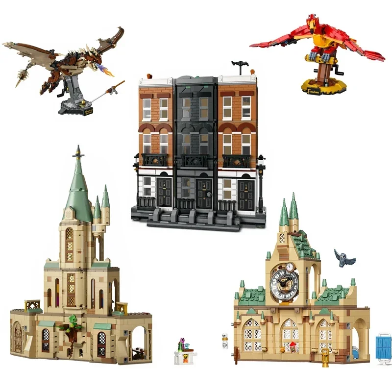 Model Kit Harry Potter - เมจิกเวิลด์ นักมายากลสัตว์ ฟลามมิง ฟีนิกซ์ มินิเบิร์ด บล็อกตัวต่อ