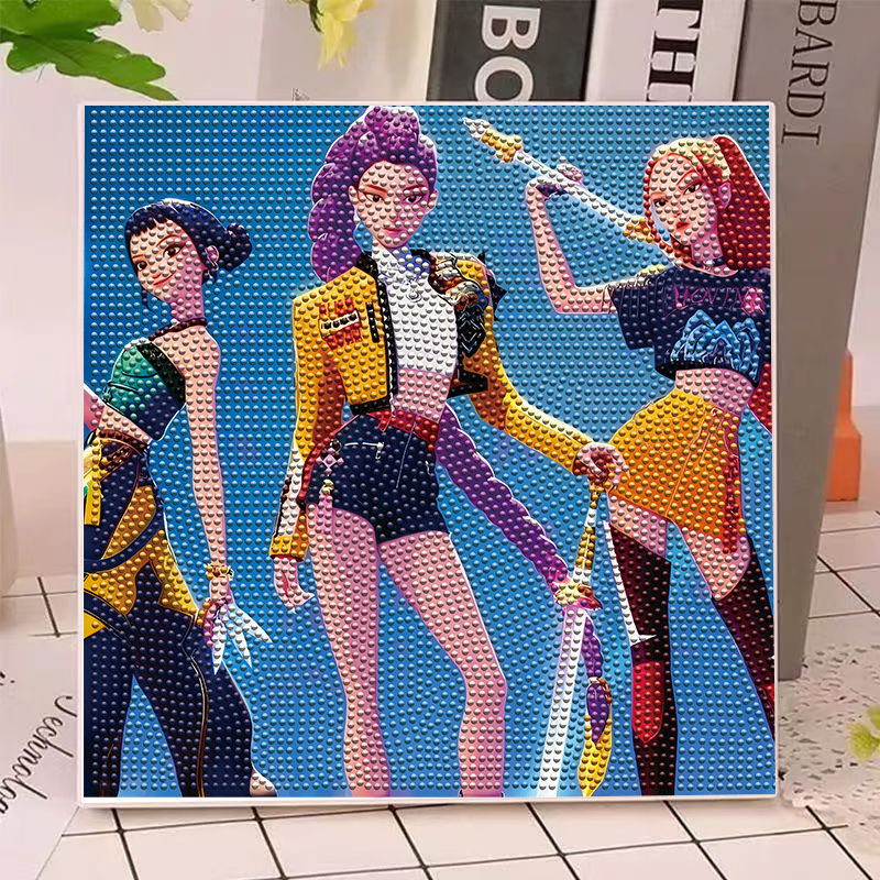 Model Kit Bandai - ชุดภาพวาดเพชร 5 มิติ ลายอนิเมะฮันเตอร์ส กลิม ไมล่า