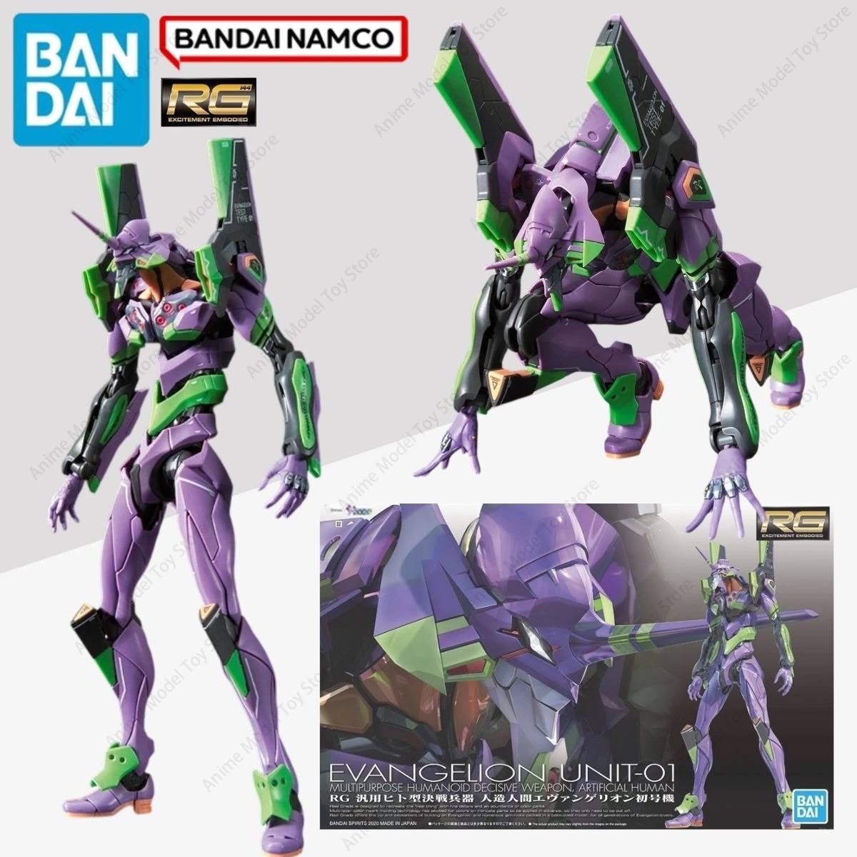 Model Kit Eva 02 - ของแท้จาก Bandai ในสต็อก ฟิกเกอร์ Evangelion RG
