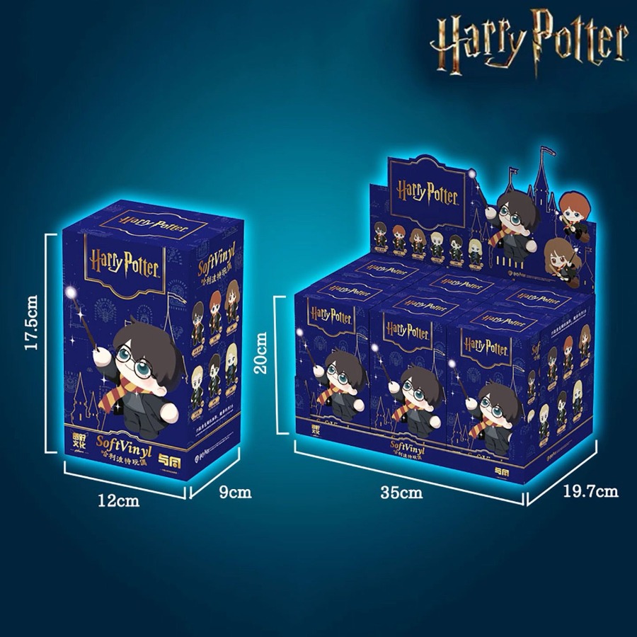 Model Kit Harry Potter - ตุ๊กตาของแท้จากซีรีส์ตัวละครแฮร์รี่ พอตเตอร์ รอน วีสลีย์ เฮอร์ไมโอนี่ เกรนเจอร์