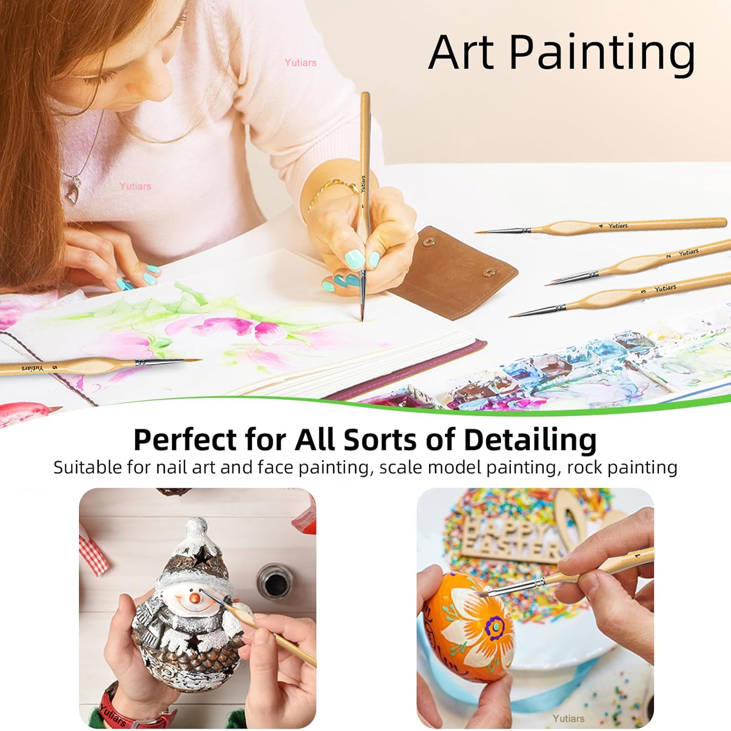 ชุดแปรงทาสีความแม่นยำสูง 10 ชิ - Model Kit Paint Set บทวิจารณ์และราคา