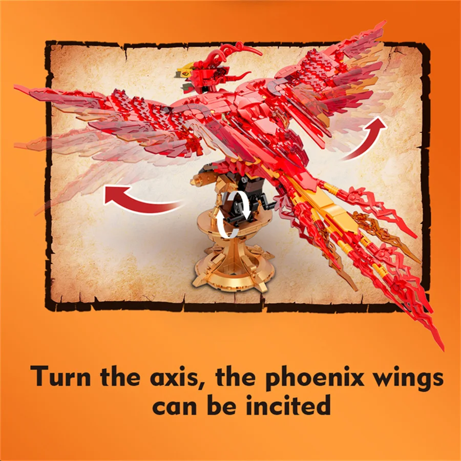 Fire Phoenix MOC Building Kit  - Model Kit Harry Potter บทวิจารณ์และราคา