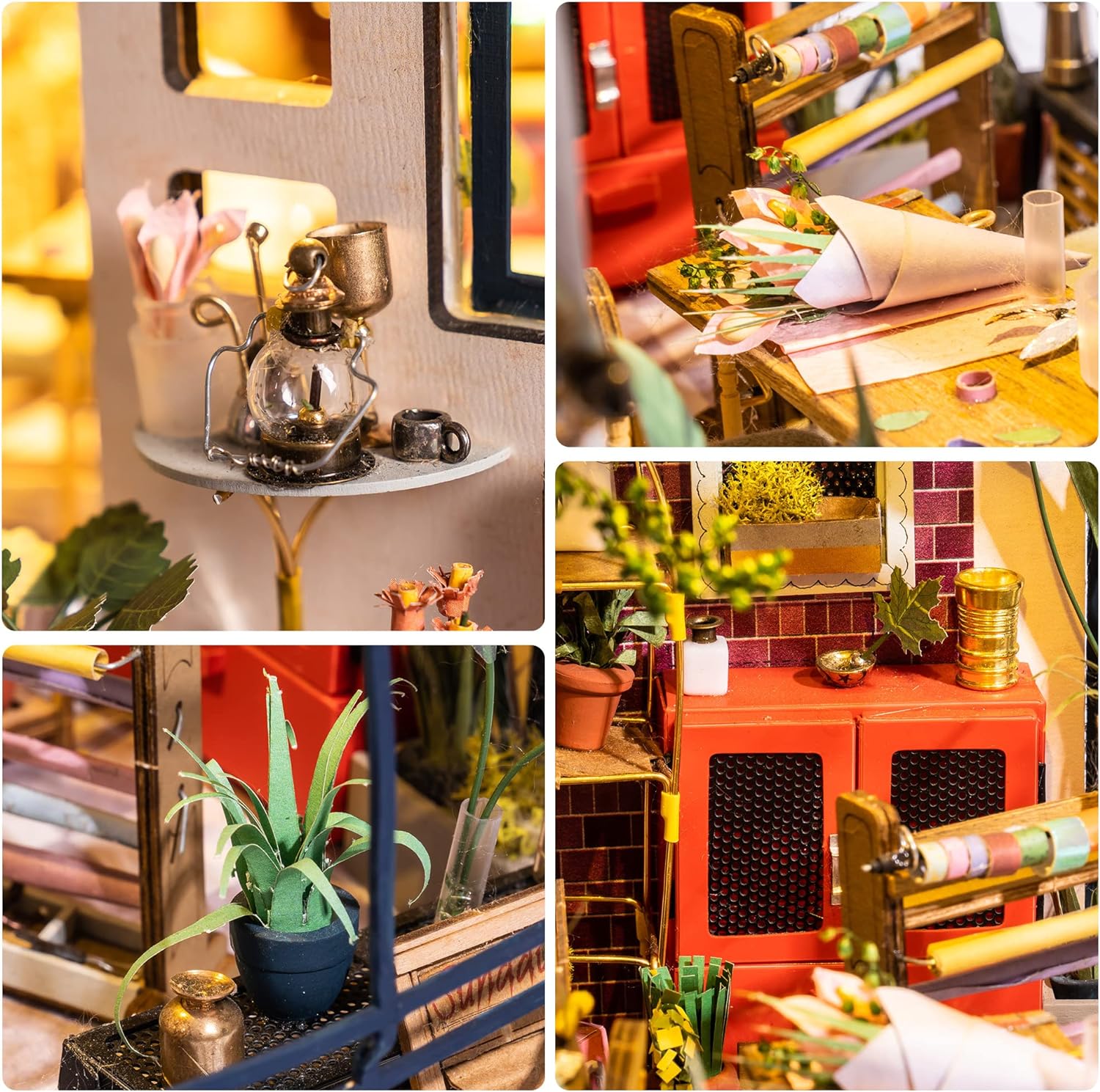 ชุดบ้านตุ๊กตาจิ๋ว Robotime Rol - Model Kit Glue บทวิจารณ์และราคา