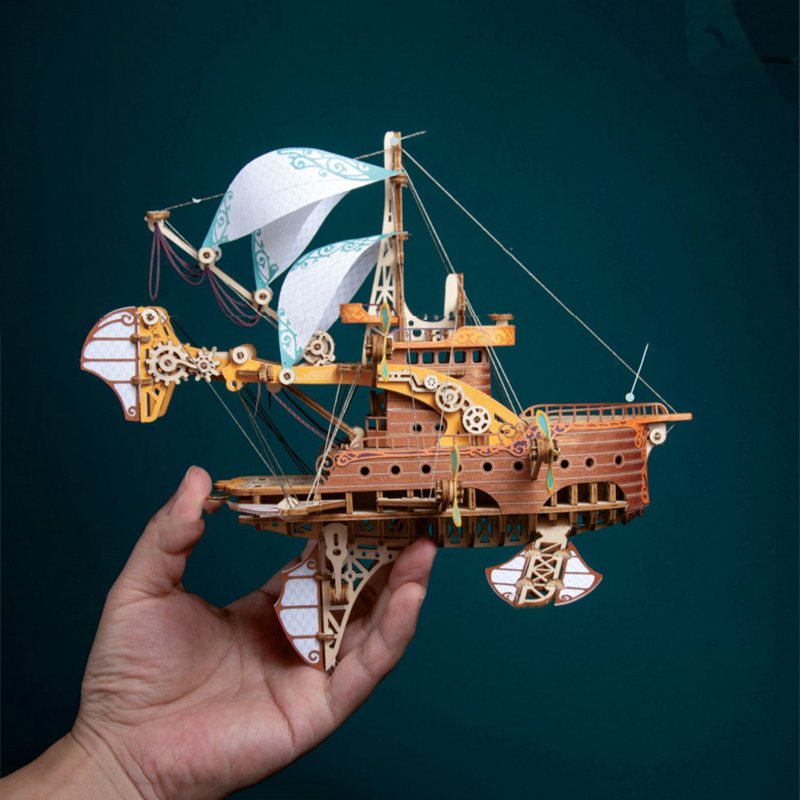 DIY 3D ปริศนาไม้ Fantastic ยาน - Model Kit Glue บทวิจารณ์และราคา