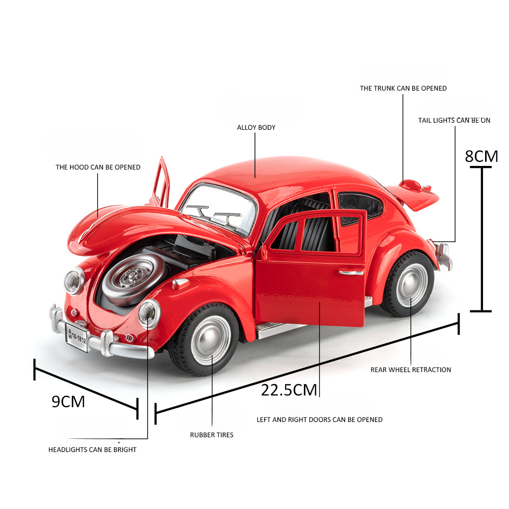 1:18 1955 Volkswagen Beetleคลา - Model Kit Volkswagen บทวิจารณ์และราคา