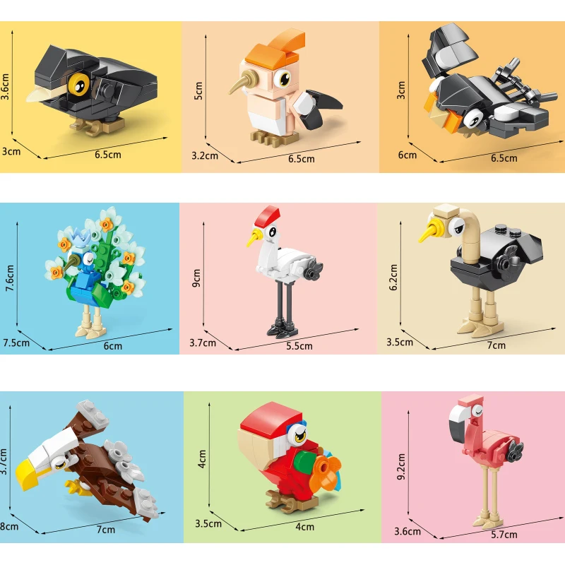 ตัวต่อสัตว์ นก นกแก้ว นกยูง นก - Model Kit Bandai บทวิจารณ์และราคา