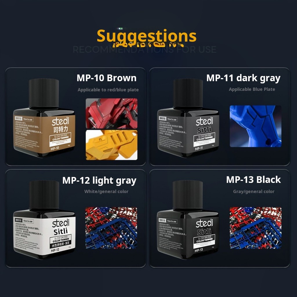 สีอะคริลิกกันสภาพอากาศ Stedi M - Model Kit Paint Set บทวิจารณ์และราคา