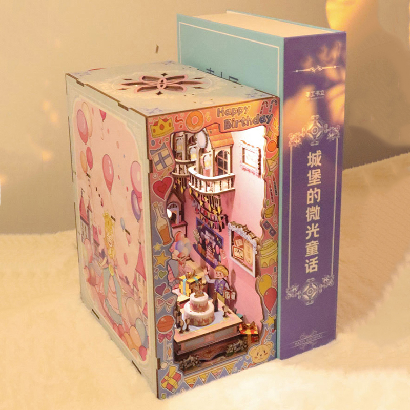 DIY หนังสือไม้ Nook ชั้นวางชุด - Model Kit Glue บทวิจารณ์และราคา