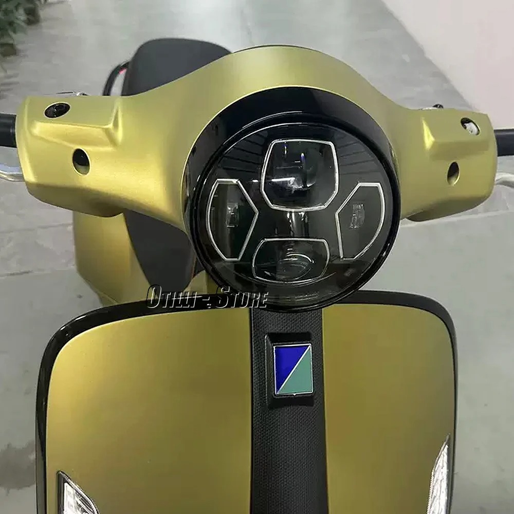 LED ไฟหน้า Chrome สีดําสําหรับ - Model Kit Vespa บทวิจารณ์และราคา